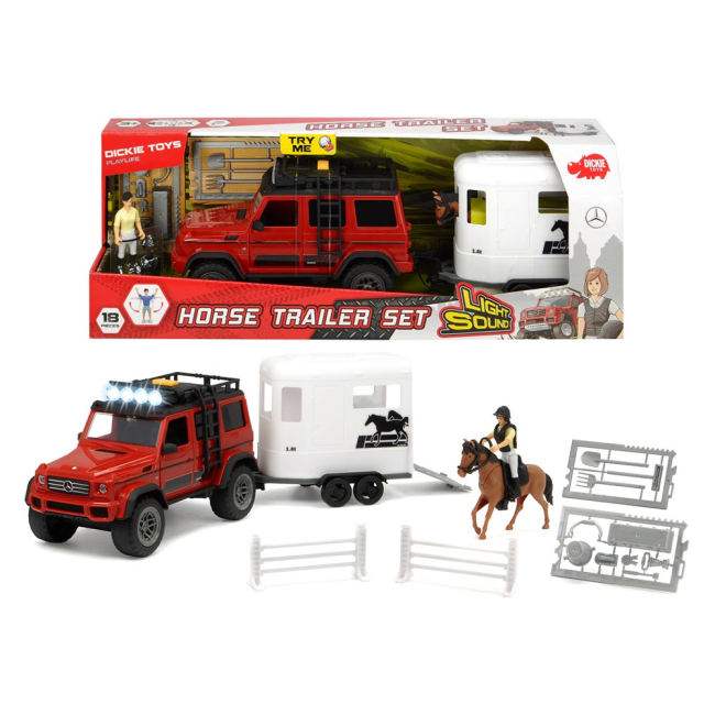 Автомодели - Игровой набор Dickie Toys Playlife Перевозка лошадей (3838002)#5