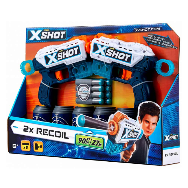 Помповое оружие - Набор скорострельных бластеров X-Shot Excel Double Pulse (36202Z)#2