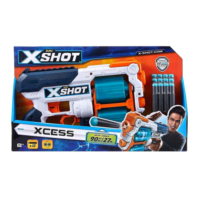 Помповое оружие - Скорострельный бластер X-Shot Excel Xcess TK-12 (36188Z)#3