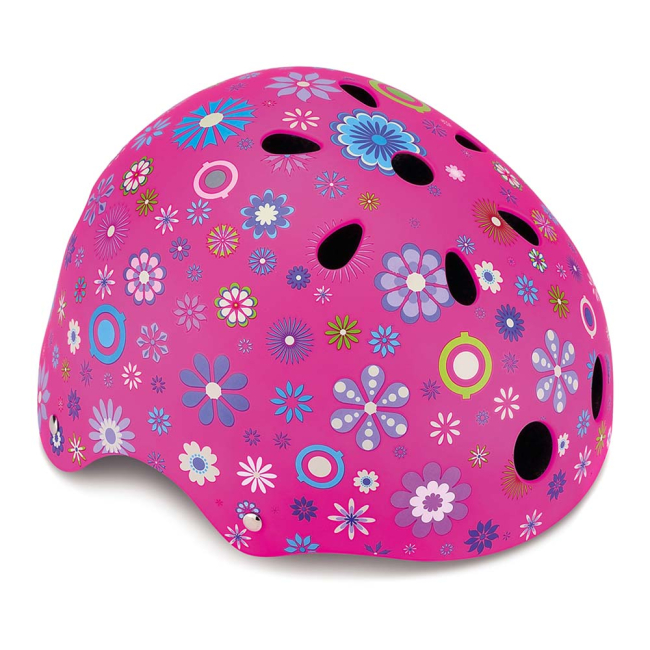Захисне спорядження - Шолом захисний Globber Квітки рожевий (500-003)#2