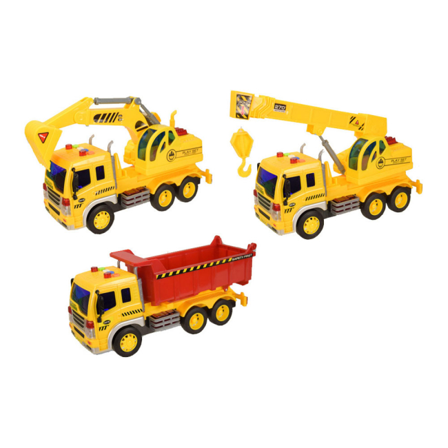 Транспорт и спецтехника - Строительная машина Автопром Кран 1:16 (7670C)#4