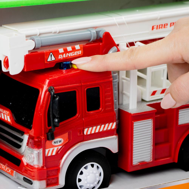 Транспорт и спецтехника - Пожарная машина Автопром 1:16 (7672C)#3