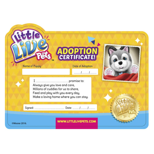 Мягкие животные - Интерактивная игрушка Little Live Pets Ласковый щенок хаски Фрости (28278)#3
