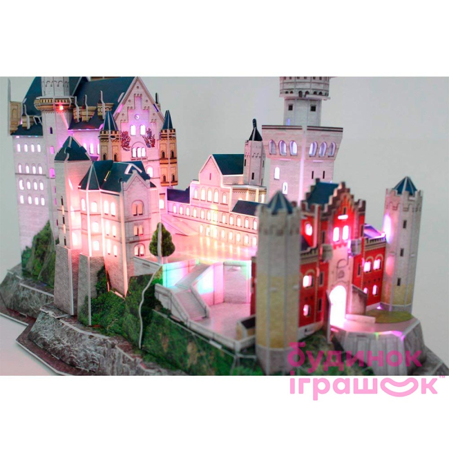 3D-пазли - Тривимірна головоломка-конструктор Cubic Fun Замок Нойшванштайн Led (L174h)#4