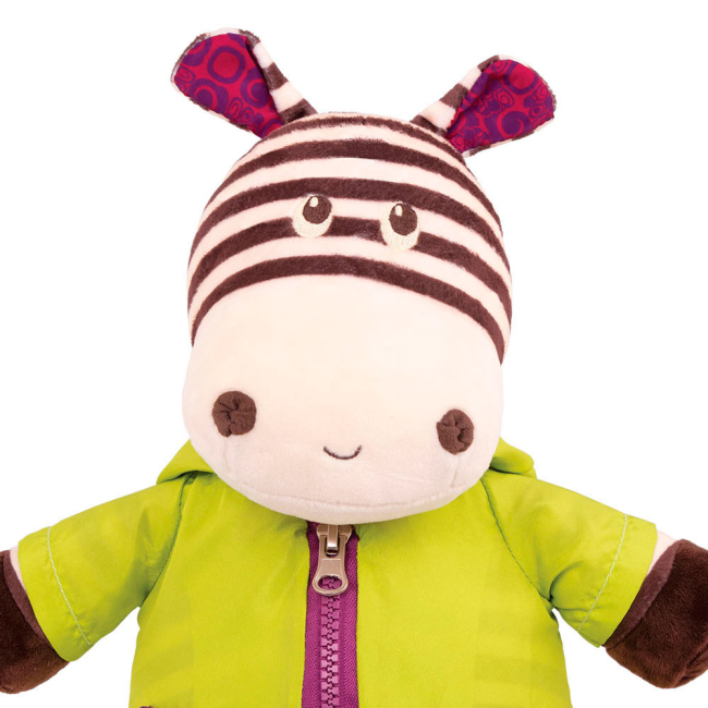 Развивающие игрушки - Интерактивная игрушка Battat Крошки-застежки Зебра (BX1692Z)#2