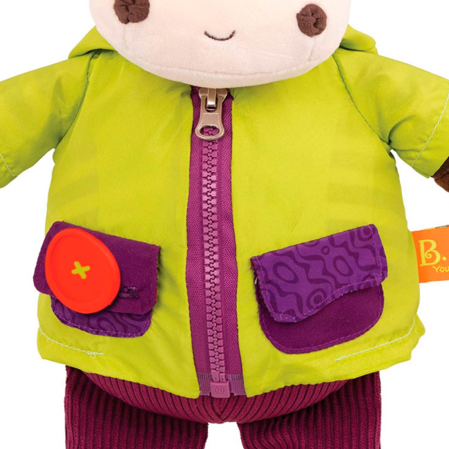 Развивающие игрушки - Интерактивная игрушка Battat Крошки-застежки Зебра (BX1692Z)#3