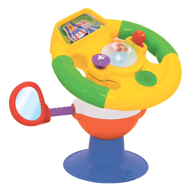 Развивающие игрушки - Развивающая игрушка Kiddieland Умный руль на присоске на украинском (058305)#2