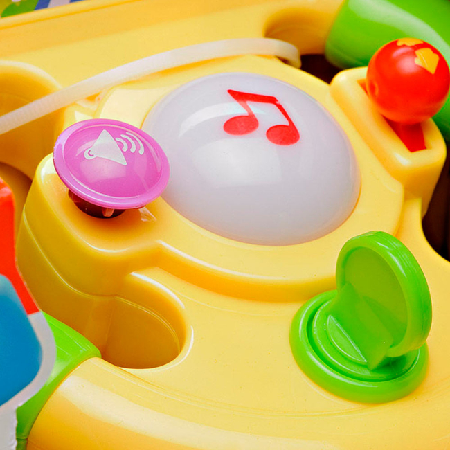 Развивающие игрушки - Развивающая игрушка Kiddieland Умный руль на присоске на украинском (058305)#3