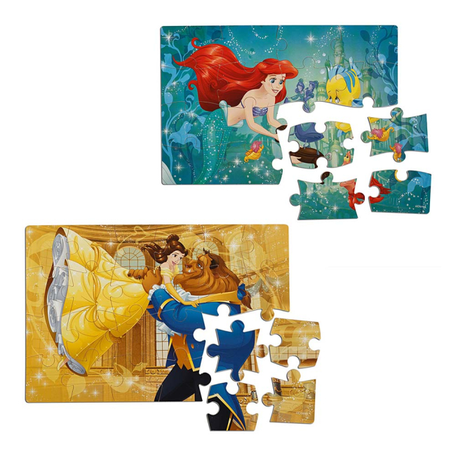 Пазлы - Пазл Spin Master Диснеевские принцессы 4 в 1 деревянный (SM98490/6040050)#3