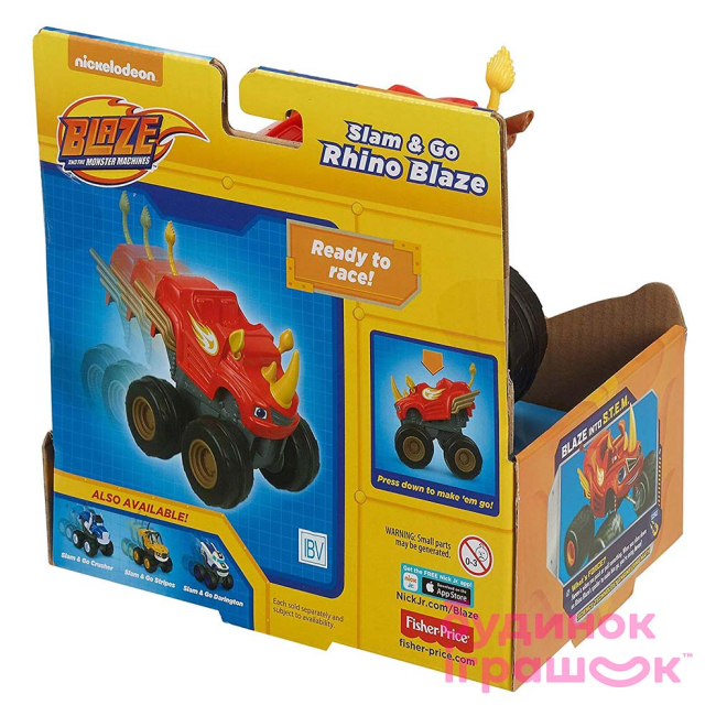 Машинки для малюків - Машинка іграшкова Blaze & The monster machines Шалений гонщик Ріхо (CGK22/FHV04)#5