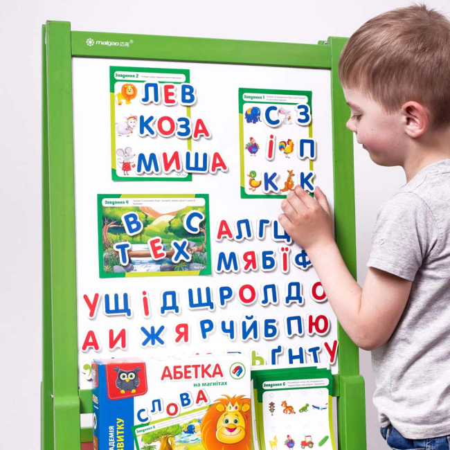 Настольные игры - Развивающая игра Vladi Toys Азбука на магнитах украинская (VT5411-03)#2