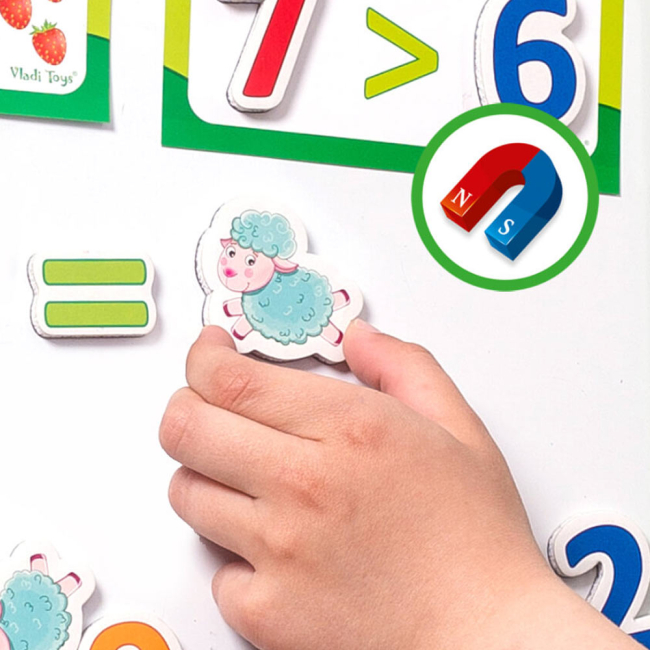Настільні ігри - Гра для розвитку Vladi Toys Математика на магнітах укр (VT5411-04)#2