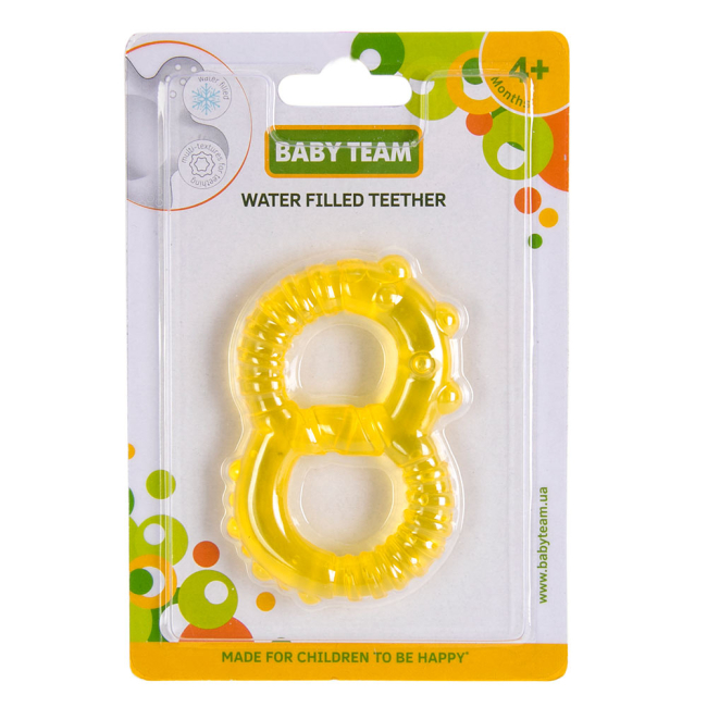 Брязкальця, прорізувачі - Прорізувач iз водою Baby Team Вісімка асортимент (4003)#4