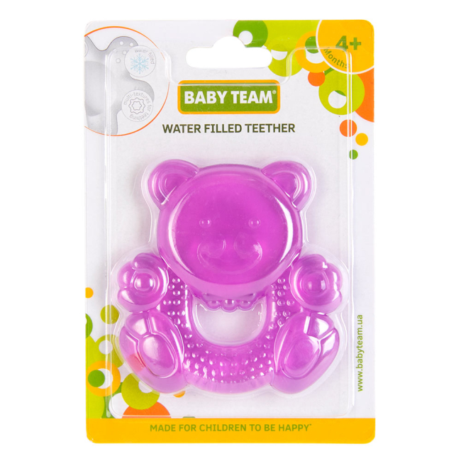 Брязкальця, прорізувачі - Прорізувач iз водою Baby Team Звірята асортимент (4004)#2