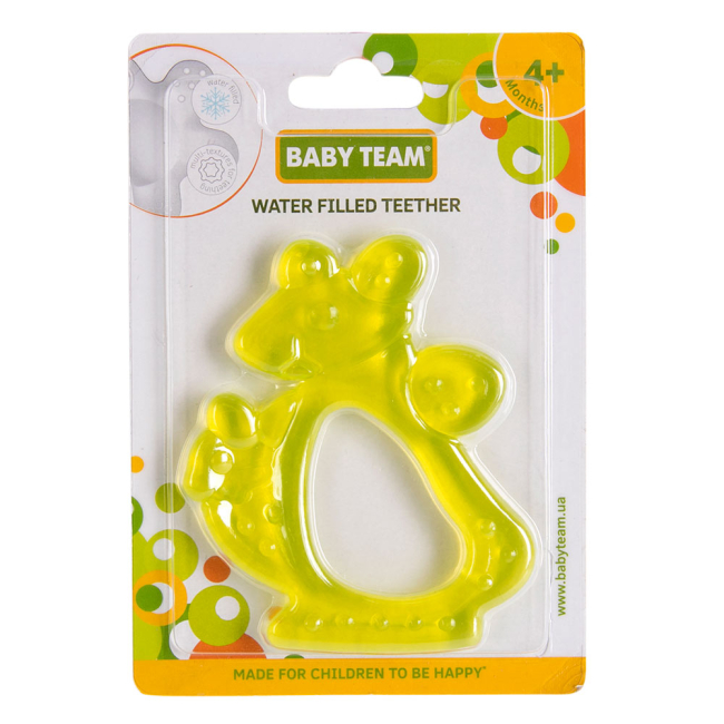 Брязкальця, прорізувачі - Прорізувач iз водою Baby Team Звірята асортимент (4004)#4