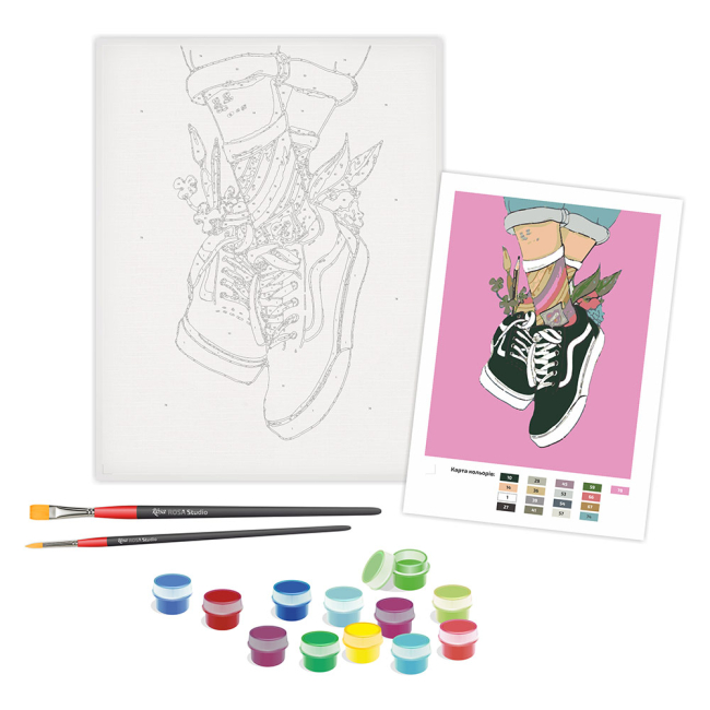 Товары для рисования - Набор для творчества Rosa Kids Акриловый живопись Творчество (N00013101)#2