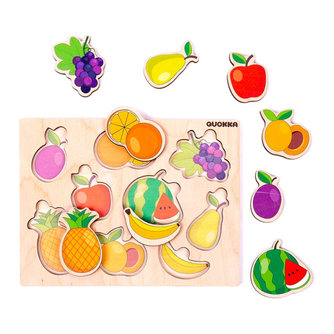 Розвивальні іграшки - Пазл-вкладиш Quokka Фрукти (QUOKA002P)#2