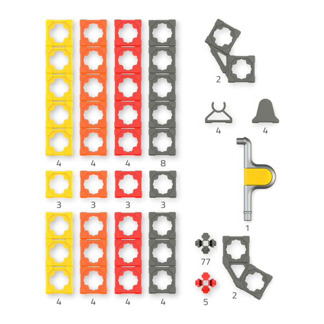 Конструктори з унікальними деталями - Конструктор Twickto Creation №1 143 деталі (6413974)#5