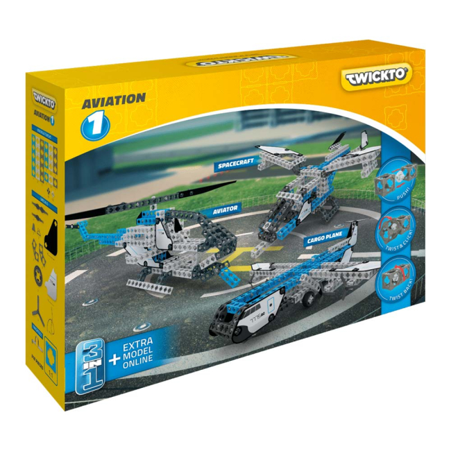 Конструктори з унікальними деталями - Конструктор Twickto Aviation 1 Космічний вантажний літак (6413964)#2