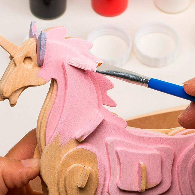 3D-пазли - Конструктор-розмальовка Robotime Єдиноріг (HC203)#2