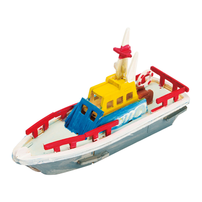 3D-пазли - Конструктор-розмальовка Robotime Рятувальний човен (HC261)#2