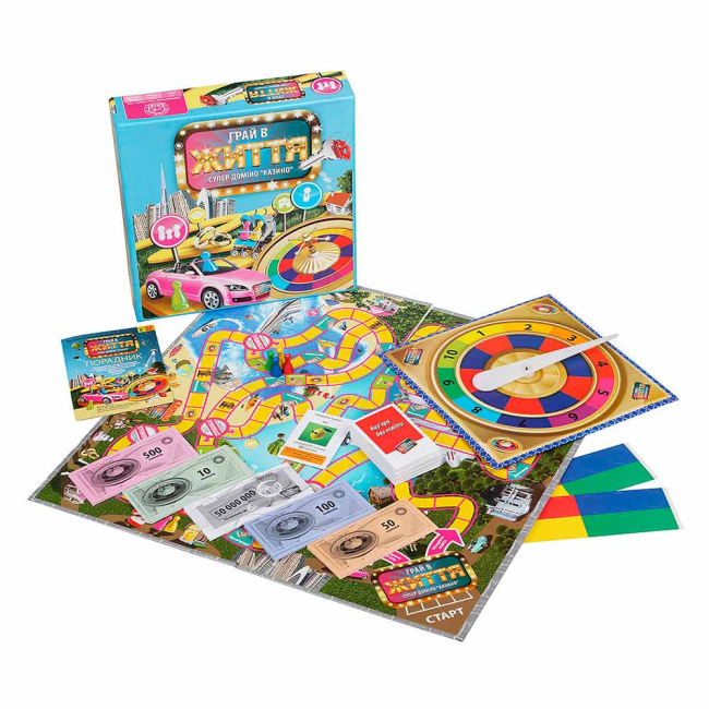Настільні ігри - Настільна гра Arial Супер доміно казино Гра в життя (4820059910145)#2