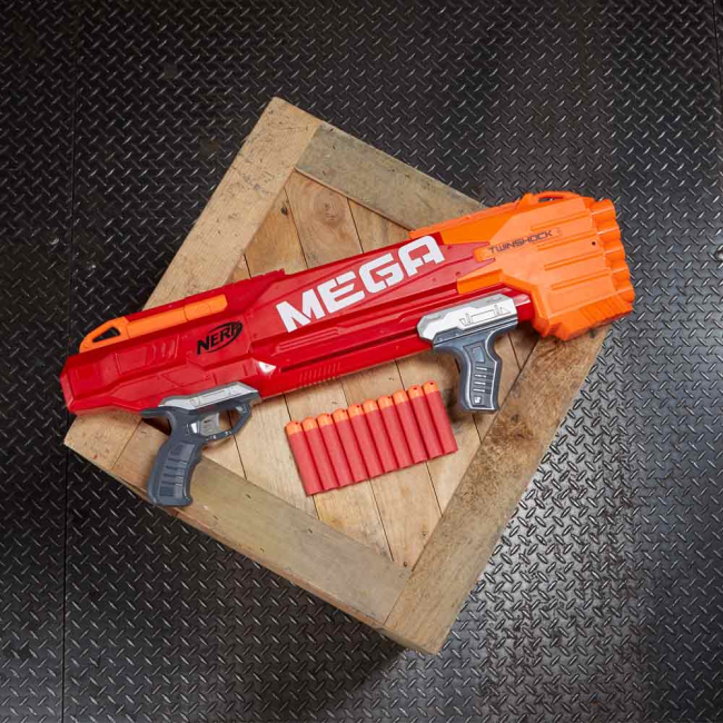 Помповое оружие - Бластер игрушечный Nerf Mega TwinShock (B9894)#5