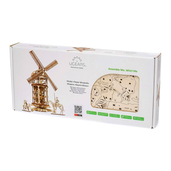 3D-пазлы - Трехмерный пазл Ukrainian gears Башня-Мельница механический (6333810)#5