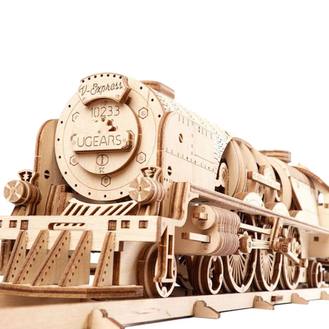 3D-пазли - Тривимірний пазл Ukrainian gears Локомотив V-Експрес механічний (70058) (6333812)#3
