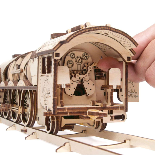 3D-пазли - Тривимірний пазл Ukrainian gears Локомотив V-Експрес механічний (70058) (6333812)#4