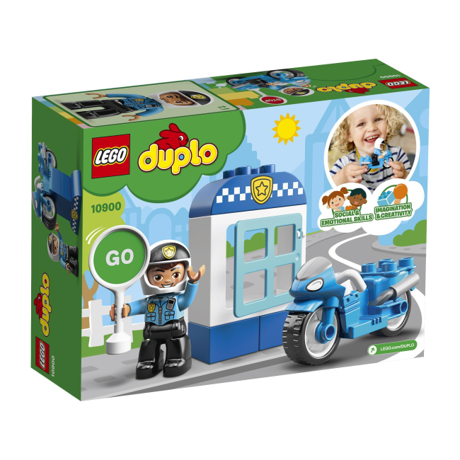 Конструктори LEGO - Конструктор LEGO DUPLO Поліцейський мотоцикл (10900)#5