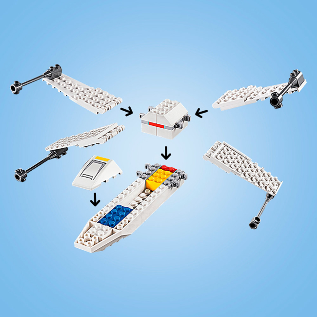 Конструктори LEGO - Конструктор LEGO Star wars Зоряний винищувач типу X (75235)#3