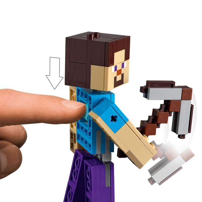 Конструктори LEGO - Конструктор LEGO Minecraft Стів із папугою (21148)#6