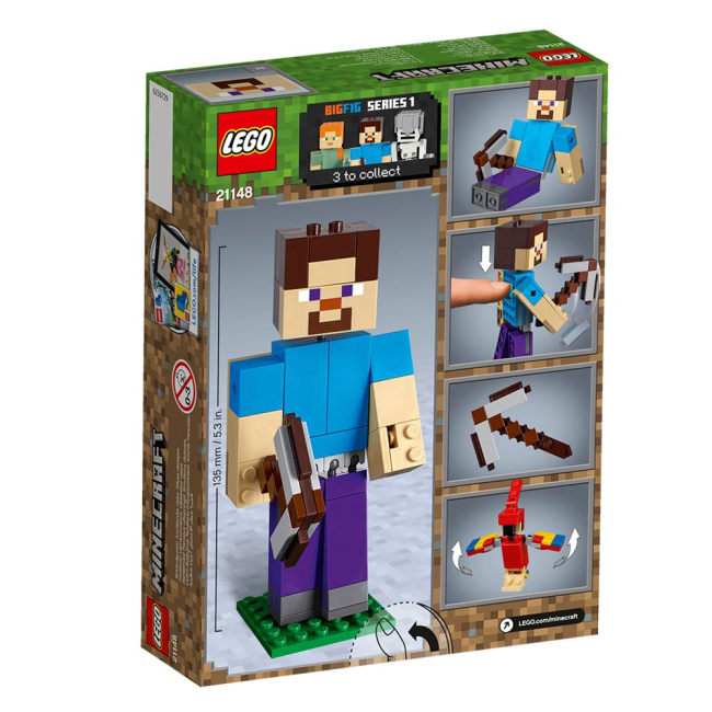 Конструктори LEGO - Конструктор LEGO Minecraft Стів із папугою (21148)#7