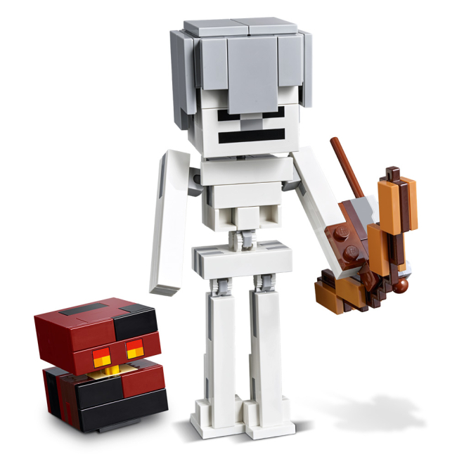 Конструктори LEGO - Конструктор LEGO Minecraft Скелет і лавовий куб (21150)#3