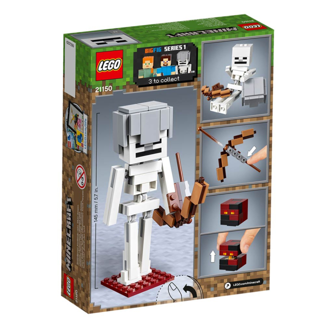 Конструктори LEGO - Конструктор LEGO Minecraft Скелет і лавовий куб (21150)#6
