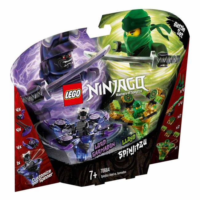 Конструктори LEGO - Конструктор LEGO Ninjago Спін-джитсу Ллойд проти Гармадона (70664)#2