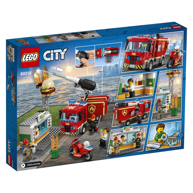 Конструкторы LEGO - Конструктор LEGO City Пожар в бургер-кафе (60214)#6