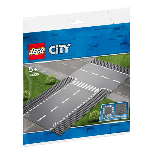 Конструктори LEGO - Конструктор LEGO City Пряме й Т-подібне перехрестя (60236)#2