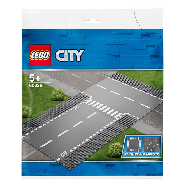 Конструктори LEGO - Конструктор LEGO City Пряме й Т-подібне перехрестя (60236)#3