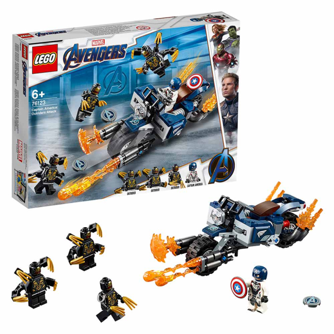 Конструкторы LEGO - Конструктор LEGO Marvel Super heroes Атака аутрайдеров (76123)#4