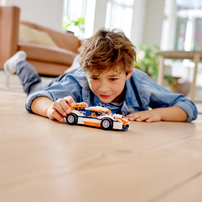 Конструкторы LEGO - Конструктор LEGO Creator Оранжевый гоночный автомобиль (31089)#8