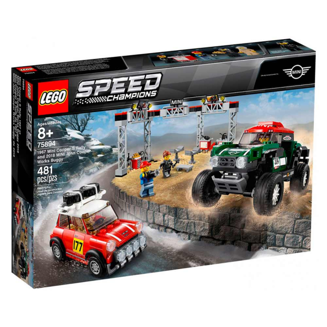 Конструктори LEGO - Конструктор LEGO Speed champions Автомобілі 1967 Mini Cooper S Rally и 2018 Mini John Cooper works buggy (75894)#4