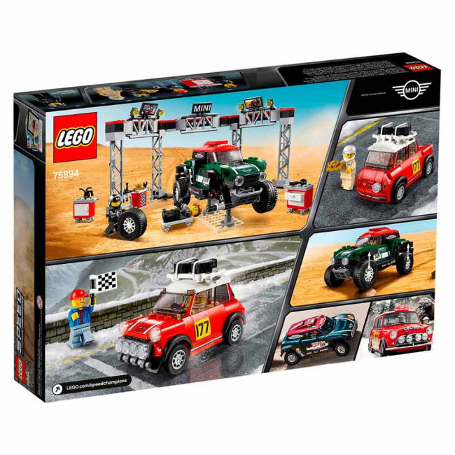 Конструктори LEGO - Конструктор LEGO Speed champions Автомобілі 1967 Mini Cooper S Rally и 2018 Mini John Cooper works buggy (75894)#5