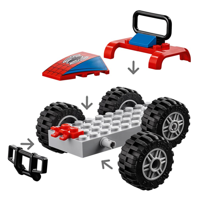 Конструктори LEGO - Конструктор LEGO Marvel Super Heroes Автомобільна гонитва Людини-павука (76133)#4