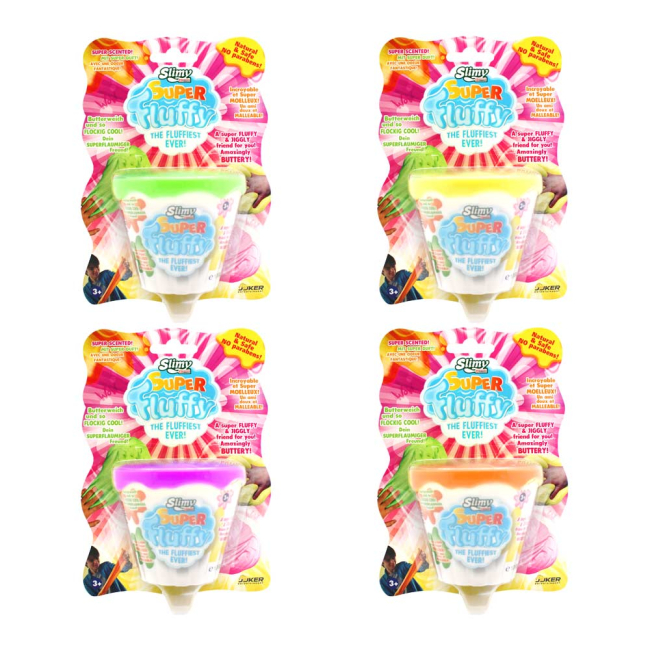 Антистрес іграшки - Лизун Joker Slimy Super Fluffy 100 г асортимент (33451)#2