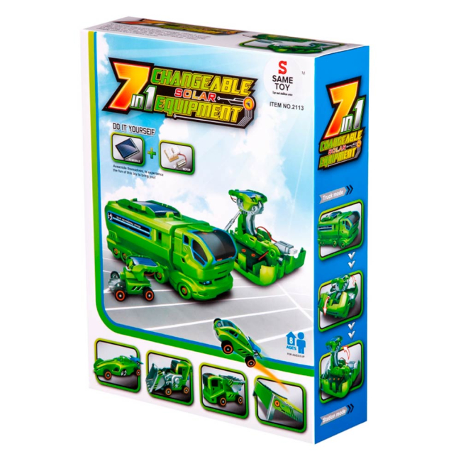 Конструктори з унікальними деталями - Робот конструктор Same Toy Транспорт майбутнього 7 в 1 (2113UT)#3