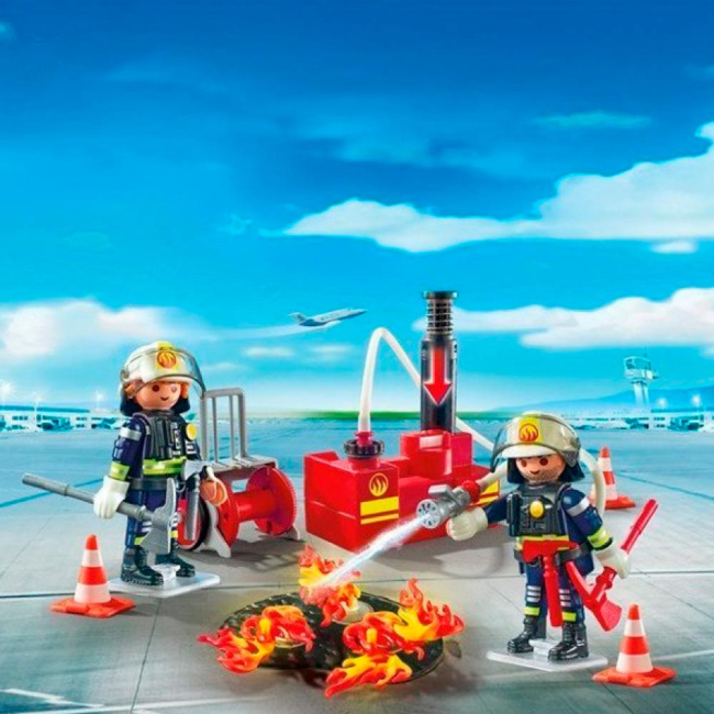 Конструкторы с уникальными деталями - Конструктор Playmobil City Action Противопожарные работы (5397) (6984889)#4