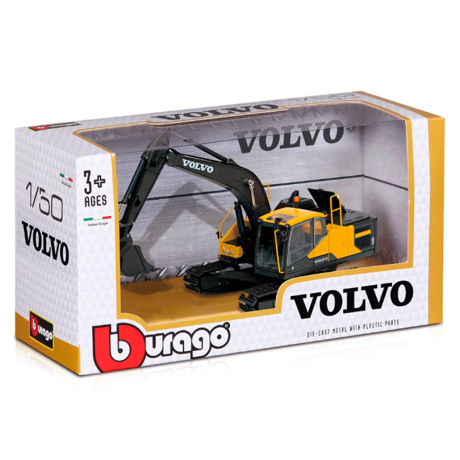 Транспорт и спецтехника - Экскаватор Bburago Volvo EC220E (18-32086)#2