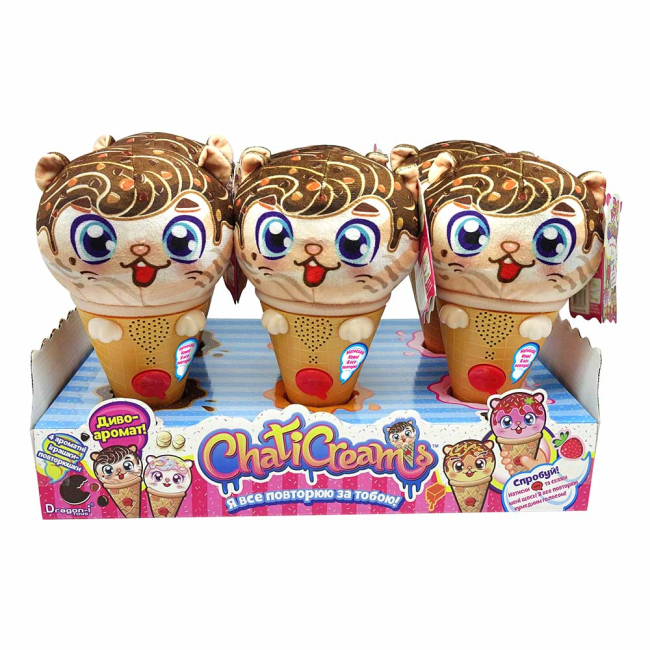 Фигурки животных - Интерактивная игрушка Chaticreams Мороженное Куки Джеф ароматная (80685C)#3